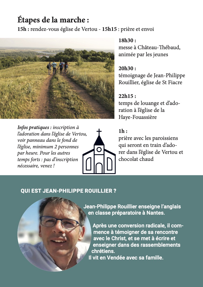 paroisse-saint-frnacois-des-coteaux-vertou-marche-lyceen-2024- programme