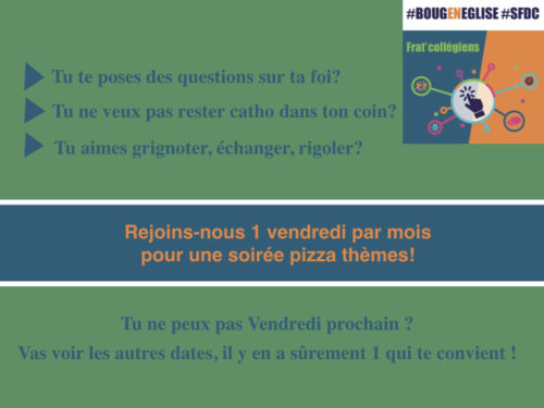 Paroisse saint françois des coteaux - soirée pizzathème février 1