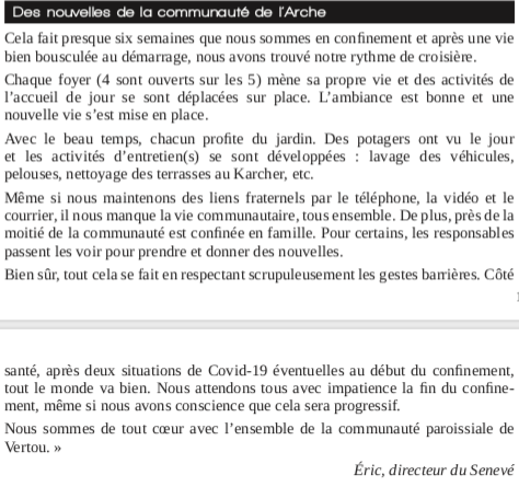 paroisse saint francois des coteaux - vertou - communauté de l'arche