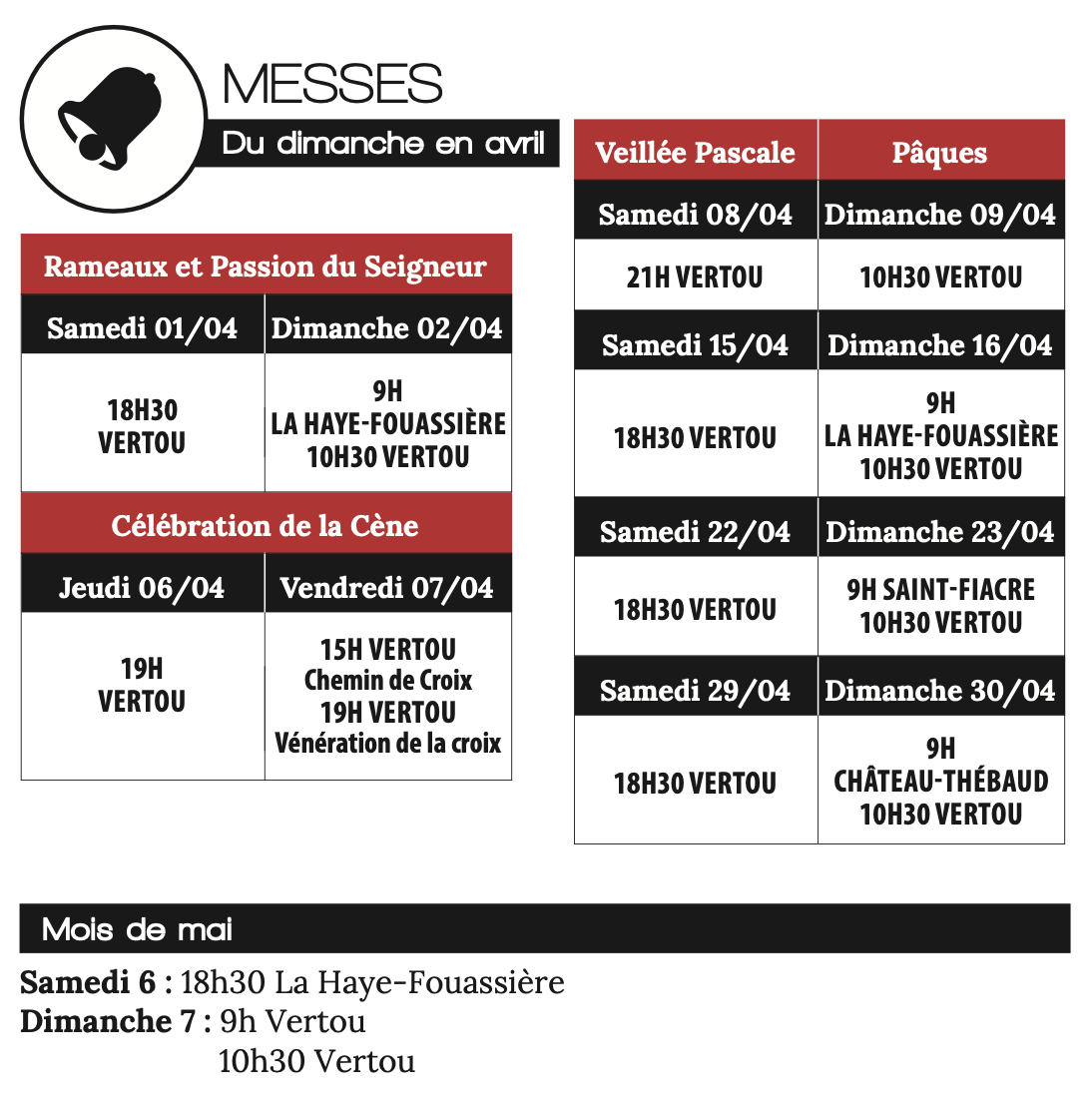 paroisse-saint-francois-des-coteaux-vertou-horaire-messe-avril-2023