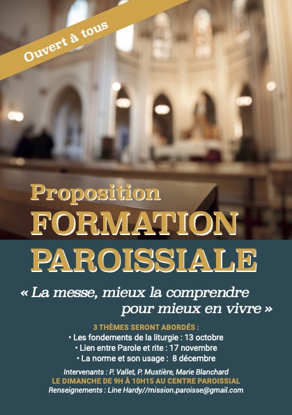 Proposition de formation paroissiale