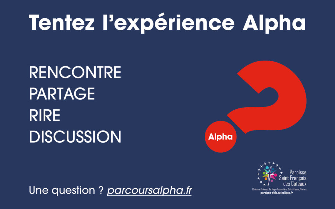 Parcours Alpha 2025 : 1ère rencontre le 15 janvier !