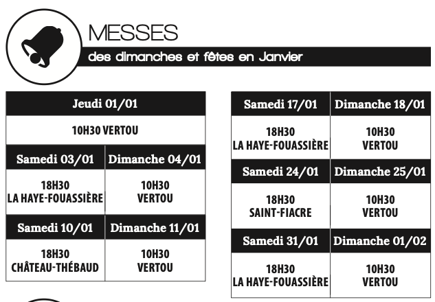 paroisse-saint-francois-des-coteaux-vertou-horaire-de-messe-dimanche-janvier-2026