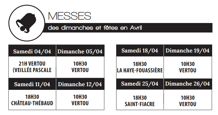 paroisse-saint-francois-des-coteaux-vertou-horaire-de-messe-dimanche-avril-2026