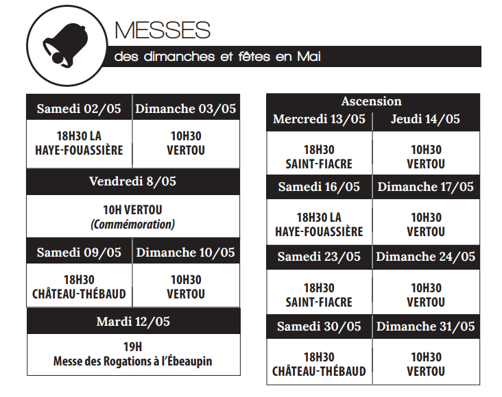 paroisse-saint-francois-des-coteaux-vertou-horaire-messe-dimanche-mai-2026
