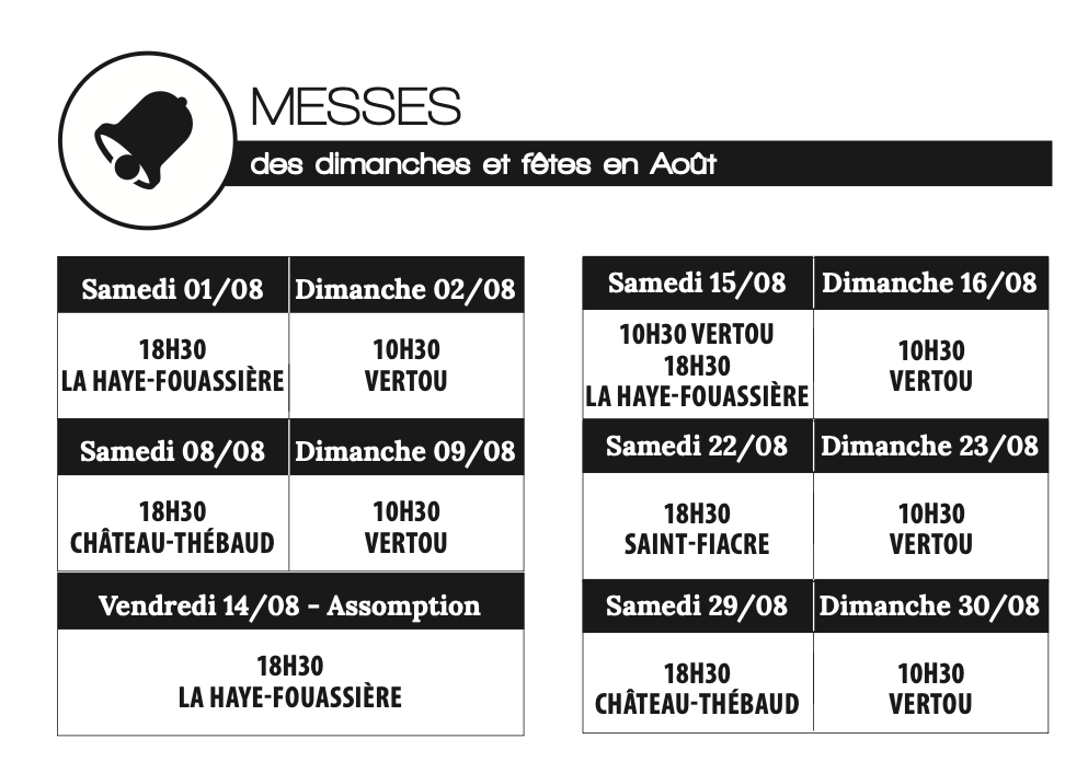 paroisse-saint-francois-des-coteaux-vertou-horaire-messe-dimanche-aout-2026