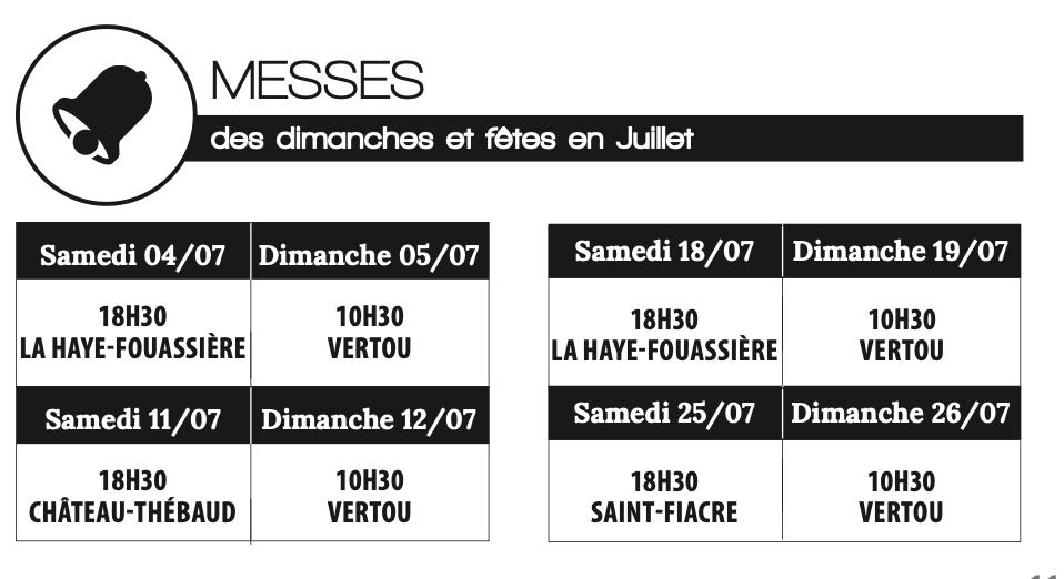 paroisse-saint-francois-des-coteaux-vertou-horaire-messe-dimanche-juillet-2026