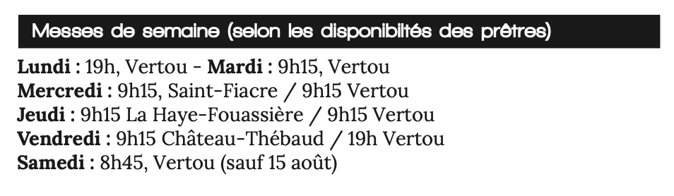 paroisse-saint-francois-des-coteaux-vertou-horaire-messe-semaine-ete-2026